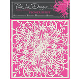Pink Ink Designs Flower Burst 8x8 Inch Masking Stencil (PINKST013)