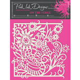 Pink Ink Designs On The Verge 8x8 Inch Masking Stencil (PINKST017)