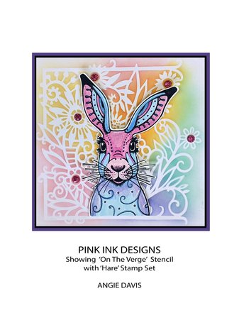 Pink Ink Designs On The Verge 8x8 Inch Masking Stencil (PINKST017)