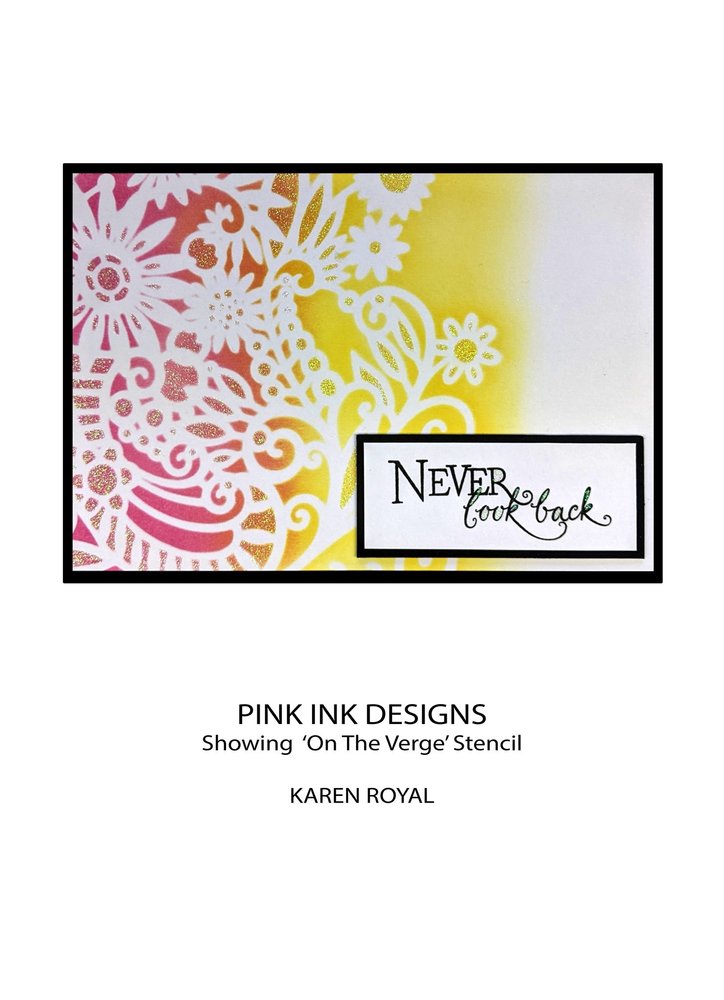 Pink Ink Designs On The Verge 8x8 Inch Masking Stencil (PINKST017)