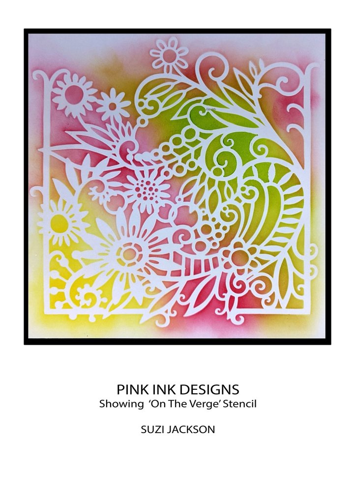 Pink Ink Designs On The Verge 8x8 Inch Masking Stencil (PINKST017)
