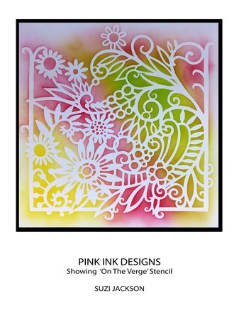 Pink Ink Designs On The Verge 8x8 Inch Masking Stencil (PINKST017)