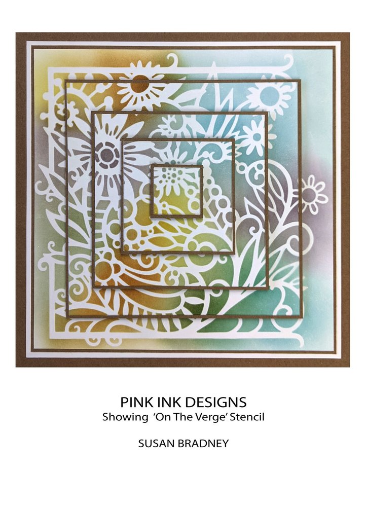 Pink Ink Designs On The Verge 8x8 Inch Masking Stencil (PINKST017)