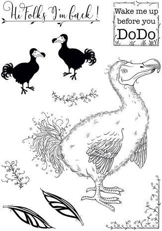 Pink Ink Designs Cookie Dodo A5 Clear Stamp (PI170)
