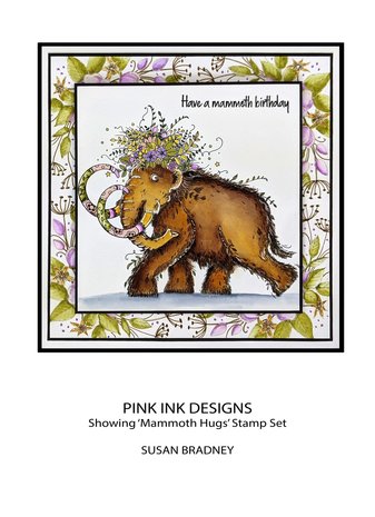 Pink Ink Designs Mammoth Hugs A5 Clear Stamp (PI171) Pink Ink Designs Mammoth Hugs A5 Clear Stamp (PI171)