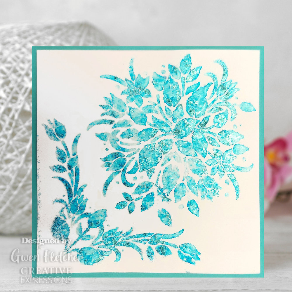 Creative Expressions Masking Stencil 7x7 Inch Timeless Florals (CEST069)
