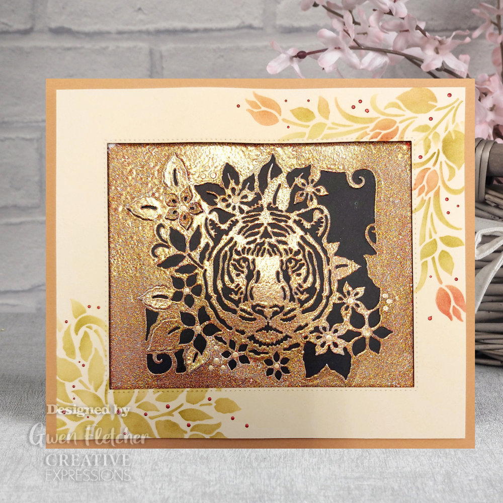 Creative Expressions Masking Stencil 7x7 Inch Timeless Florals (CEST069)