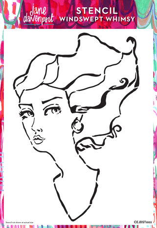 Jane Davenport Masking Stencil A4 Windswept Whimsy (CEJDST002) Jane Davenport Masking Stencil A4 Windswept Whimsy (CEJDST002)