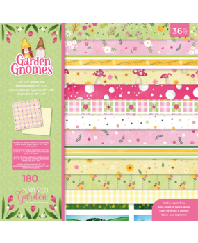 Crafter's Companion Garden Gnomes 12x12 Inch Paper Pad (NG-GGN-PAD12) Crafter's Companion Garden Gnomes 12x12 Inch Paper Pad (NG-GGN-PAD12)