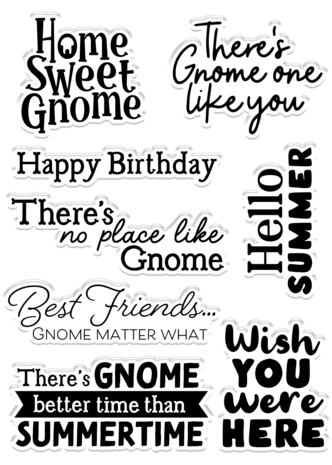 Crafter's Companion Garden Gnomes Clear Stamp There's Gnome One Like You (NG-GGN-CA-ST-TGO)