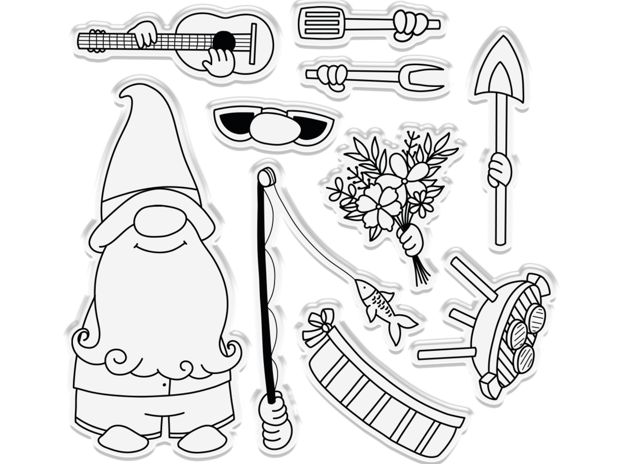 Crafter's Companion Garden Gnomes Gnome Boy Stamp, Die & Stencil (NG-GGN-STD-GBOY)