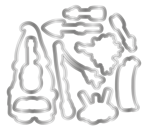 Crafter's Companion Garden Gnomes Gnome Boy Stamp, Die & Stencil (NG-GGN-STD-GBOY)