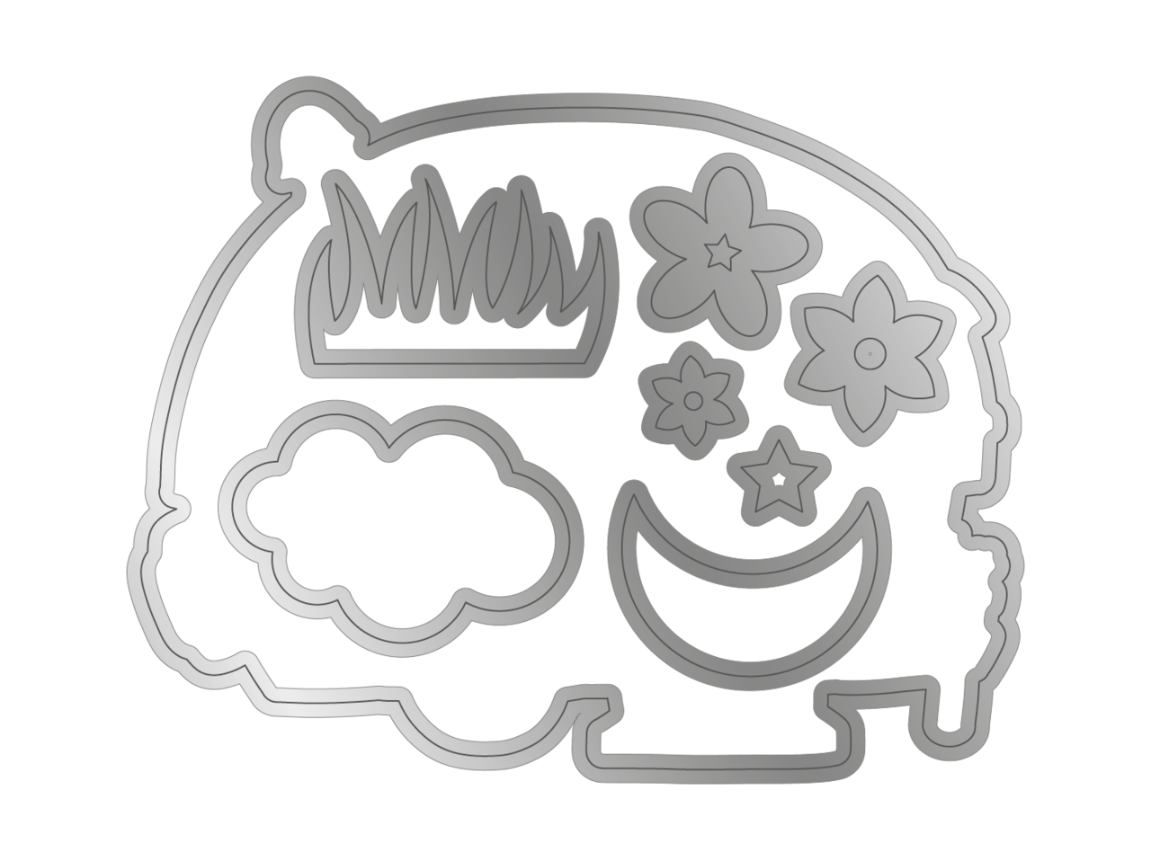 Crafter's Companion Garden Gnomes Gnome Caravan Stamp & Die (NG-GGN-STD-GNCV) Crafter's Companion Garden Gnomes Gnome Caravan Stamp & Die (NG-GGN-STD-GNCV)