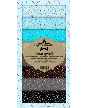 Paper Favourites Donut Sprinkle Slimline Paper Pack (PFS053)* Paper Favourites Donut Sprinkle Slimline Paper Pack (PFS053)*