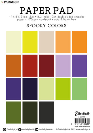 Studio Light Spooky Colors A5 Paper Pad (SL-ES-PP54) Studio Light Spooky Colors A5 Paper Pad (SL-ES-PP54)