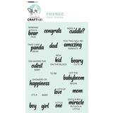 Creative Craftlab Friendz Clear Stamps Baby Tekst ENG (CCL-FR-STAMP165)