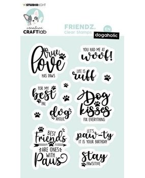 Creative Craftlab Friendz Clear Stamps What the Woof Text Lines (CCL-FR-STAMP166) Creative Craftlab Friendz Clear Stamps What the Woof Text Lines (CCL-FR-STAMP166)