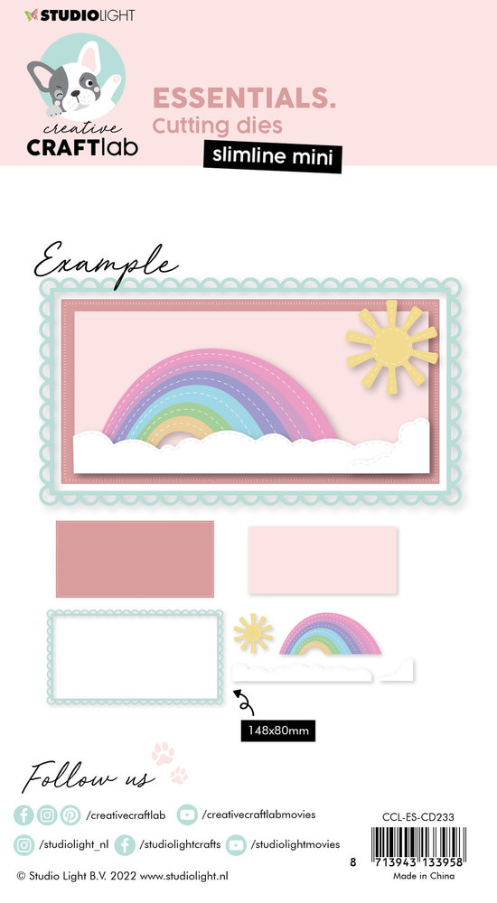 Creative Craftlab Essentials Dies Mini Slimline Rainbow (CCL-ES-CD233) Creative Craftlab Essentials Dies Mini Slimline Rainbow (CCL-ES-CD233)