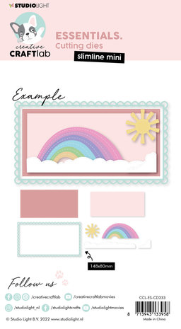Creative Craftlab Essentials Dies Mini Slimline Rainbow (CCL-ES-CD233) Creative Craftlab Essentials Dies Mini Slimline Rainbow (CCL-ES-CD233)