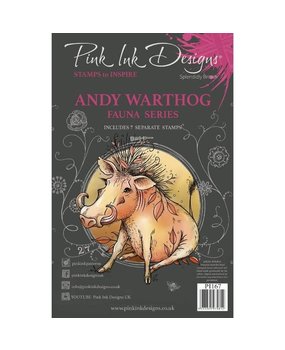 Pink Ink Designs Andy Warthog A5 Clear Stamp (PI167)