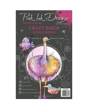 Pink Ink Designs Crazy Birds A5 Clear Stamp (PI168) Pink Ink Designs Crazy Birds A5 Clear Stamp (PI168)