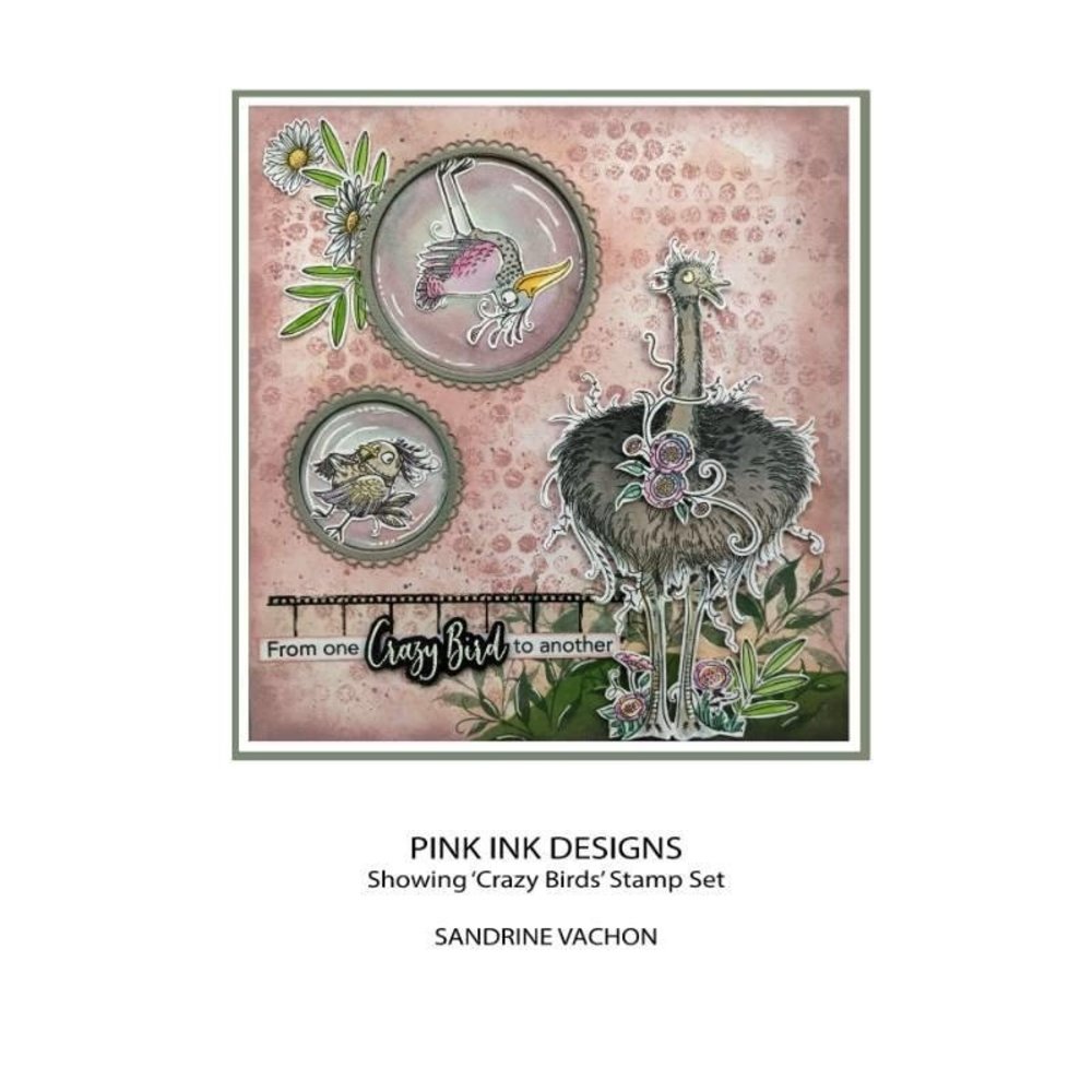 Pink Ink Designs Crazy Birds A5 Clear Stamp (PI168) Pink Ink Designs Crazy Birds A5 Clear Stamp (PI168)