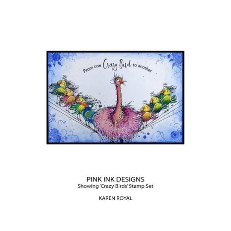 Pink Ink Designs Crazy Birds A5 Clear Stamp (PI168) Pink Ink Designs Crazy Birds A5 Clear Stamp (PI168)
