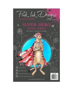 Pink Ink Designs Super Hero A5 Clear Stamp (PI169)
