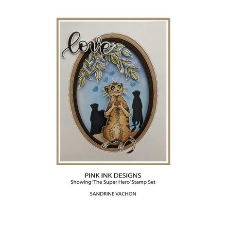 Pink Ink Designs Super Hero A5 Clear Stamp (PI169)