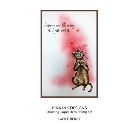 Pink Ink Designs Super Hero A5 Clear Stamp (PI169)