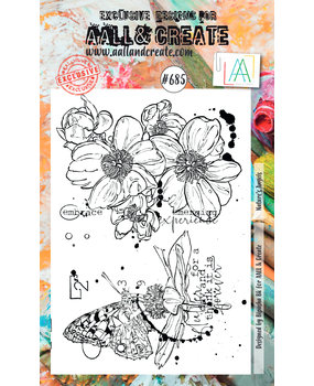 AALL and Create Clear Stamp Set A6 Nature&apos;s Angels (AALL-TP-685)*