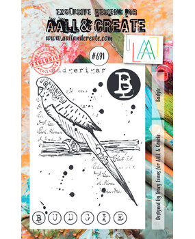 AALL and Create Clear Stamp Set A7 Budgie (AALL-TP-691)*