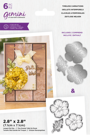 Gemini Flower Timeless Carnations Stamp & Die (GEM-STD-TICA)