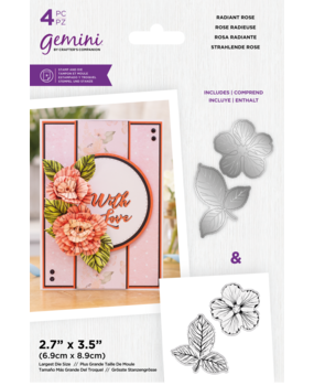 Gemini Flower Radiant Rose Stamp & Die (GEM-STD-RADR)