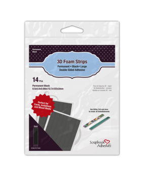Scrapbook Adhesives 3D Foam Strips 0.5 Inch Black (01409-10) Scrapbook Adhesives 3D Foam Strips 0.5 Inch Black (01409-10)