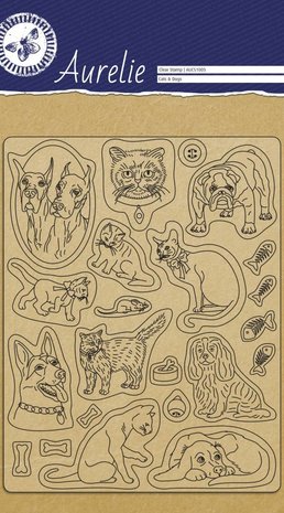 Aurelie Cats & Dogs Clear Stamps (AUCS1005)