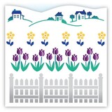 LDRS Creative Coming Up Daisies 6x6 Inch Masking Stencil (LDRS3160) LDRS Creative Coming Up Daisies 6x6 Inch Masking Stencil (LDRS3160)