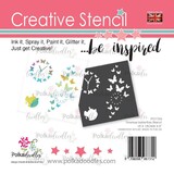 Polkadoodles Timeless Butterflies 6x6 Inch Creative Stencil (PD7703)
