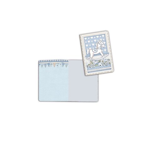 Stamperia Notebook A6 Baby Boy Rocking Horse (ENBA6022) Stamperia Notebook A6 Baby Boy Rocking Horse (ENBA6022)