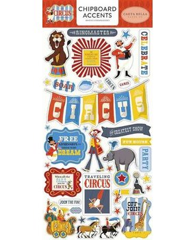 Carta Bella Circus 6x13 Inch Chipboard Accents (CBCI93021) Carta Bella Circus 6x13 Inch Chipboard Accents (CBCI93021)