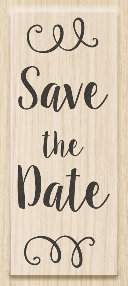Heyda Save the Date Wood Mounted Rubber Stamp (211800350) Heyda Save the Date Wood Mounted Rubber Stamp (211800350)