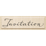 Heyda Invitation Wood Mounted Rubber Stamp (211800391)