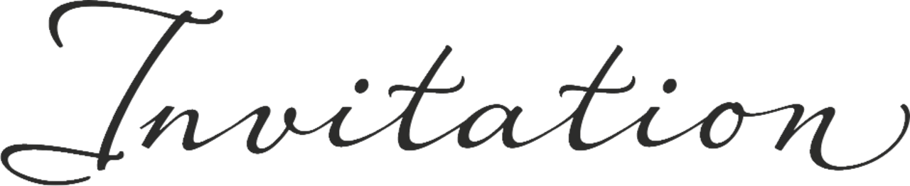 Heyda Invitation Wood Mounted Rubber Stamp (211800391)