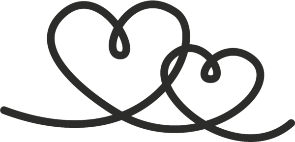 Heyda Dubbel Hart Wood Mounted Rubber Stamp (211801006)