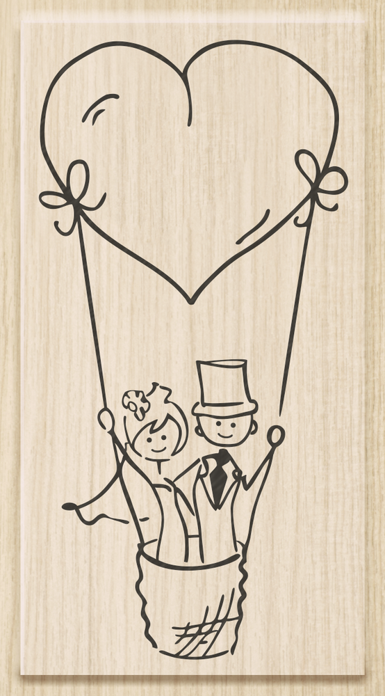 Heyda Tot in de Hemel Wood Mounted Rubber Stamp (211801009)