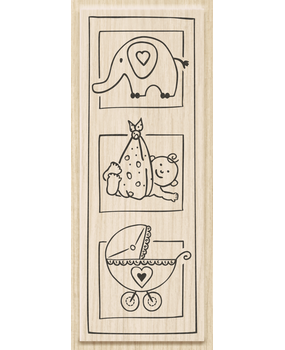 Heyda Trilogie Geboorte Wood Mounted Rubber Stamp (211801203) Heyda Trilogie Geboorte Wood Mounted Rubber Stamp (211801203)