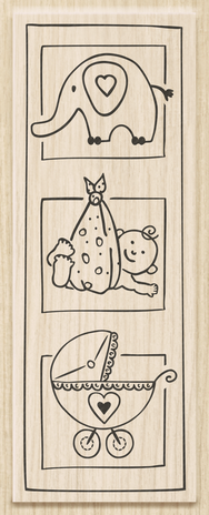 Heyda Trilogie Geboorte Wood Mounted Rubber Stamp (211801203) Heyda Trilogie Geboorte Wood Mounted Rubber Stamp (211801203)