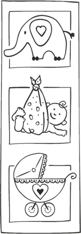 Heyda Trilogie Geboorte Wood Mounted Rubber Stamp (211801203) Heyda Trilogie Geboorte Wood Mounted Rubber Stamp (211801203)