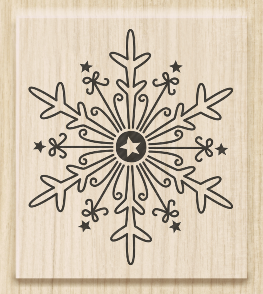 Heyda IJskristal Groot Wood Mounted Rubber Stamp (211801405) Heyda IJskristal Groot Wood Mounted Rubber Stamp (211801405)