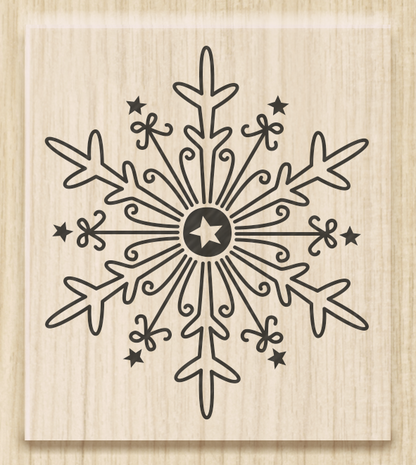 Heyda IJskristal Groot Wood Mounted Rubber Stamp (211801405) Heyda IJskristal Groot Wood Mounted Rubber Stamp (211801405)